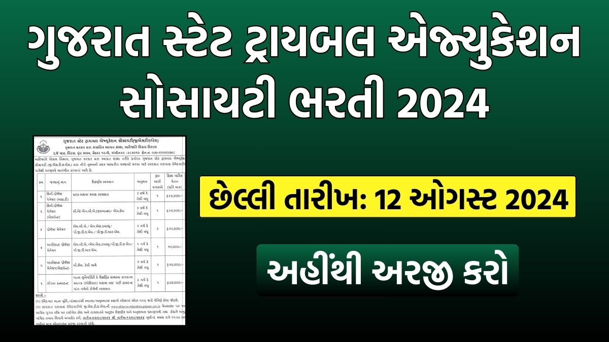 GSTES Recruitment 2024